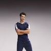 Blue Tricot Split Hem Jogger