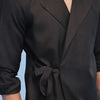 Black Wrap Around Kimono Shirt