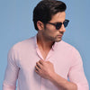 Pink Linen Regular Fit Shirt