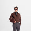 Brown Suede Double Pocket Shirt