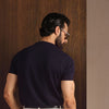 Navy Blue HQ Knitted T-shirt