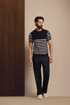 Dark Navy Nautical Knit T-Shirt