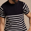 Dark Navy Nautical Knit T-Shirt