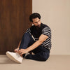 Dark Navy Nautical Knit T-Shirt
