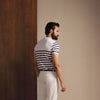 White Nautical Knit T-Shirt