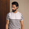 White Nautical Knit T-Shirt