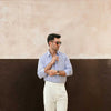 Amalfi Cream Double Pleated Trousers