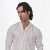 White Flowing Shirt With Tie Detail