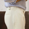 Amalfi Cream Double Pleated Trousers