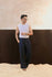 Navy Blue Wide Leg Trousers