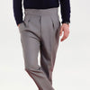 Ash Grey Classic Buckle Gurkha Pants