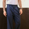 Navy Blue Wide Leg Trousers