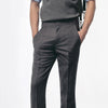 Charcoal Flared Pants With Seam Detail