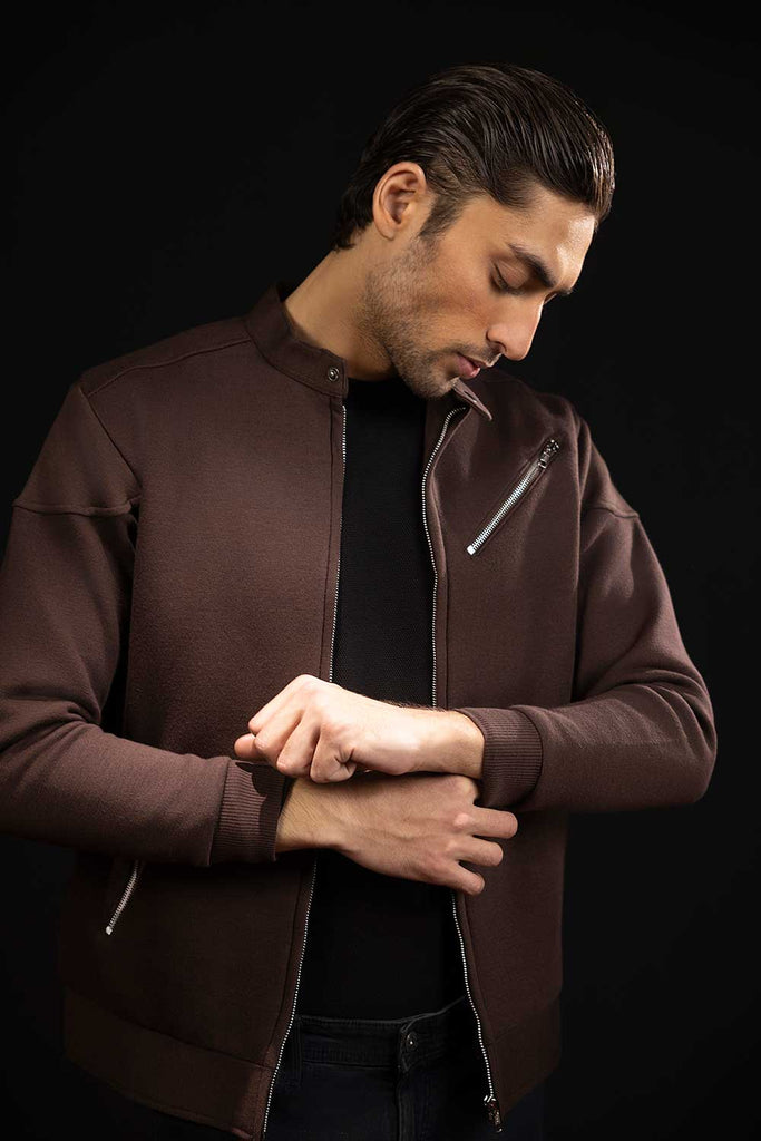 Brown Racer Jacket | ZED