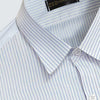 White and Blue Striped Premium Cotton Shirt