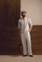 Light Beige Notched Neck Casual Linen Shirt