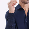 Navy Blue Oxford Premium Linen Shirt