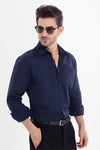 Navy Blue Oxford Premium Linen Shirt