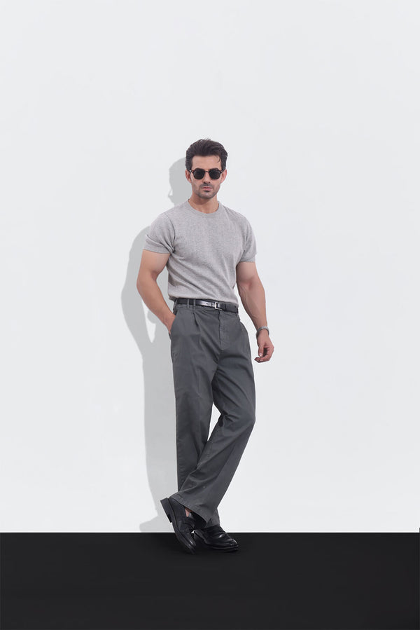 Grey HQ Knitted T-shirt
