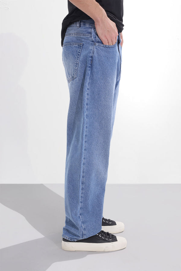 Dark Blue Baggy Fit Jeans