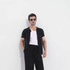 Black Signature Knitted Soft Cotton Shirt