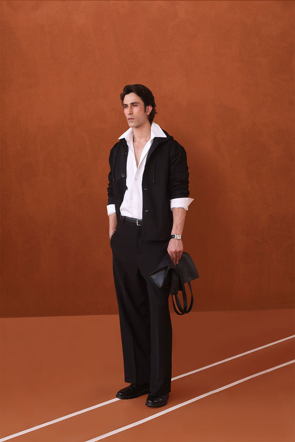 The Black Canvas Hooded Parka