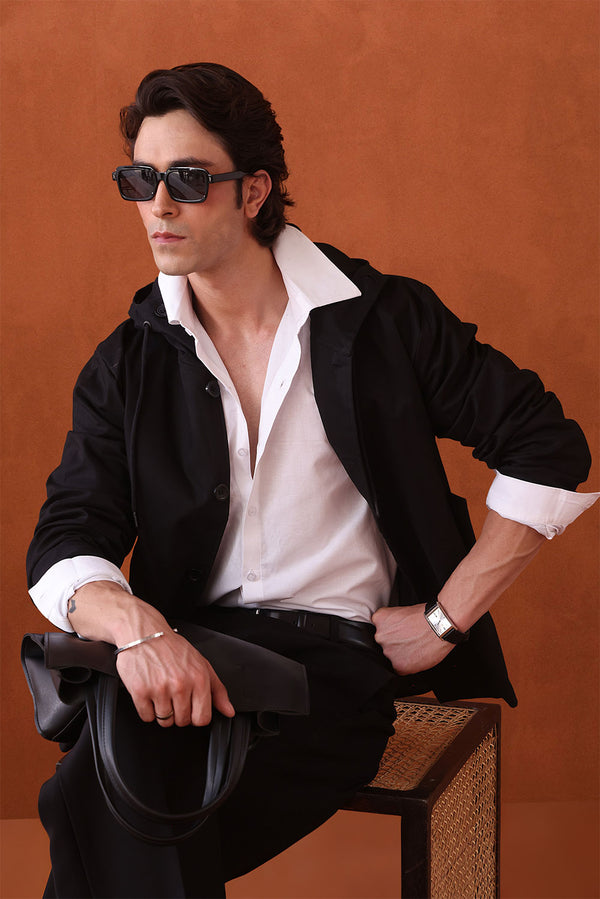 The Black Canvas Hooded Parka