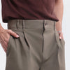 Earth Wide Leg Pleated Chinos