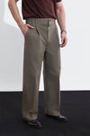 Earth Wide Leg Pleated Chinos