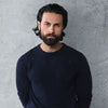 Navy Blue HQ Knitted Full Sleeves T-shirt