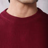Maroon HQ Knitted Full Sleeves T-shirt