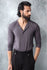 Charcoal Five Button Henley