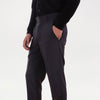 Dark Grey Pressed-Crease Tapered Trousers