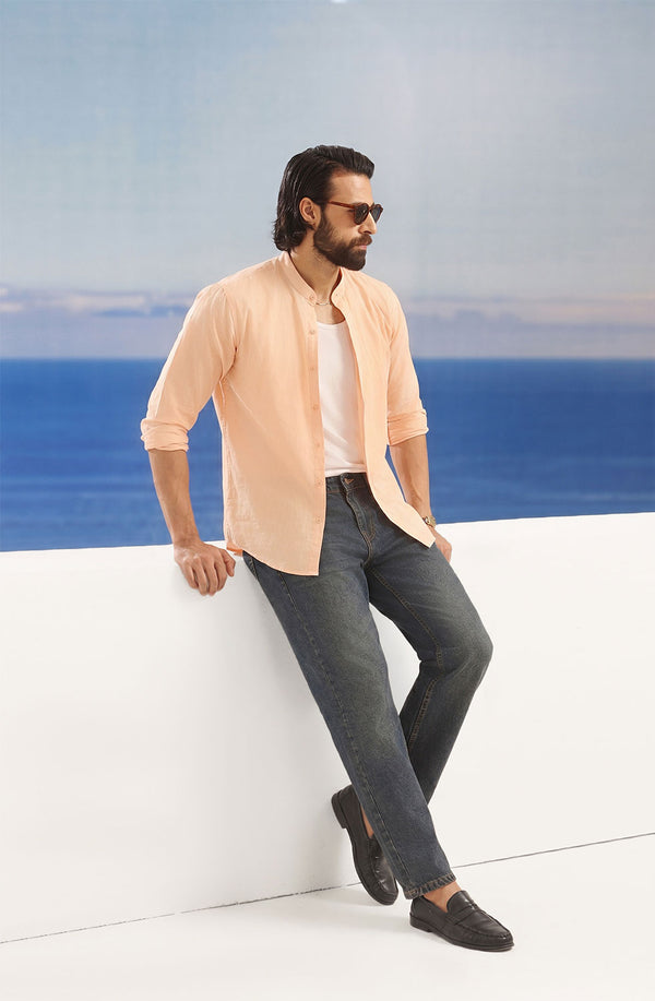 Dark Denim Blue Straight Fit Jeans