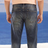 Dark Denim Blue Straight Fit Jeans