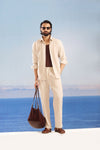 Premium Viscose Linen Beige Trousers