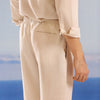 Premium Viscose Linen Beige Trousers
