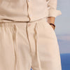 Premium Viscose Linen Beige Trousers