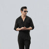 Sahara Black Lux Linen Shirt