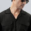 Sahara Black Lux Linen Shirt