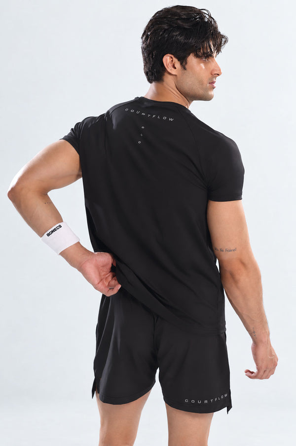 Black COURTFLOW™ Anti-Odor Active Tee