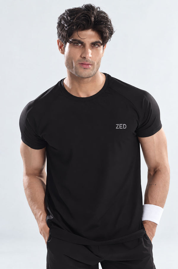 Black COURTFLOW™ Anti-Odor Active Tee