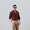 Camel Double Pleated Premium Viscose Trousers