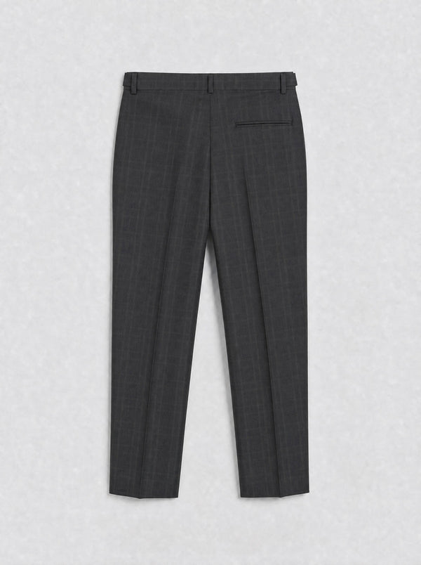 Charcoal Prince of Wales Check Suit Premium Trousers