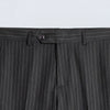 Black Hand Tailored Premium Pinstripe Trousers