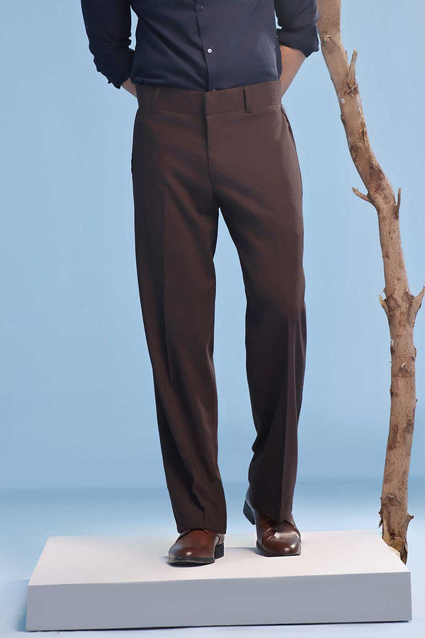 Brown Wide Leg Trousers