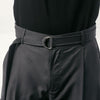 Charcoal Relaxed Fit Pleated Trouser With Belt