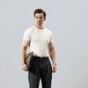 Dark Grey Double Pleated Premium Viscose Trousers