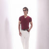 White Soft Cotton Bootcut Trousers