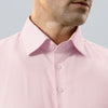 Pink Linen Half Sleeves Shirt